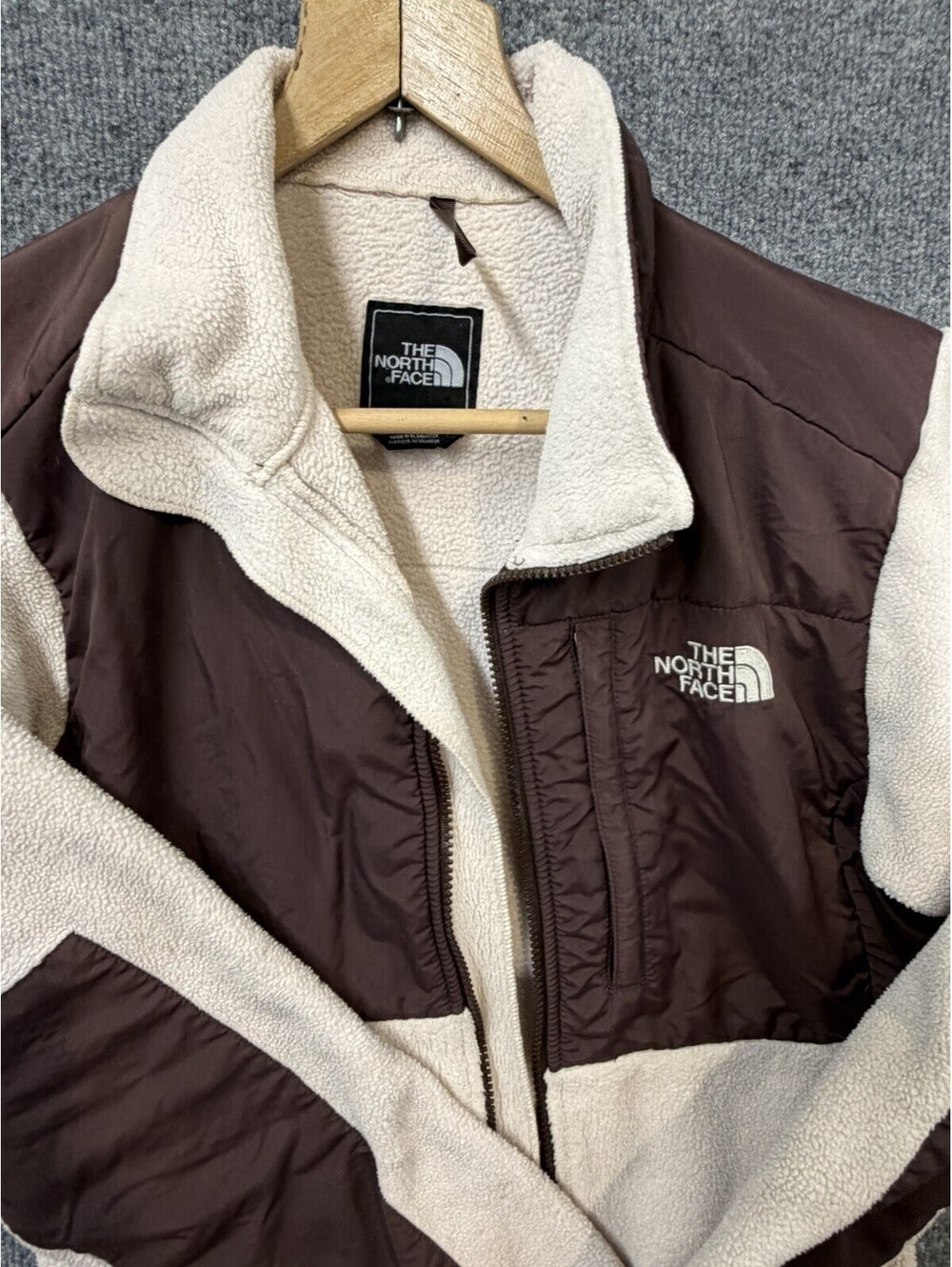 The North Face Women’s M Denali Polartec Fleece Jacket Brown Cream 🏔️👀